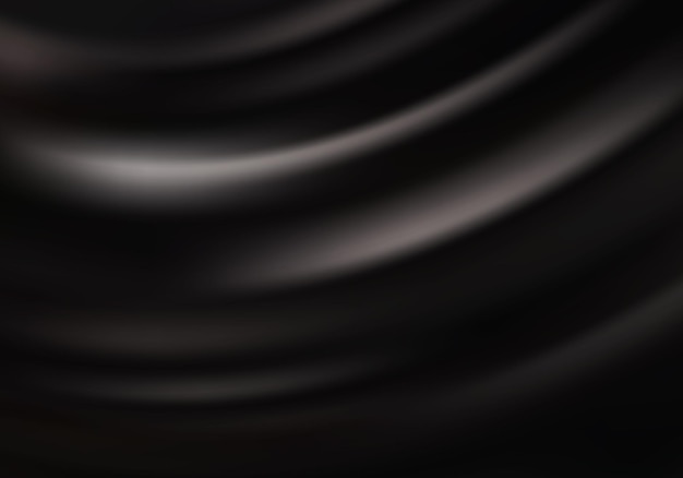 Fondo de seda negro fondo de cortina fondo abstracto de flujo de onda