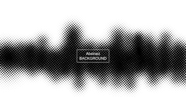 Fondo de semitono abstracto Fondo de semitono de vector abstracto Ilustración vectorial Textura de puntos en blanco y negro