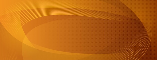 Fondo de semitono abstracto hecho de líneas curvas y pequeños puntos en colores naranja