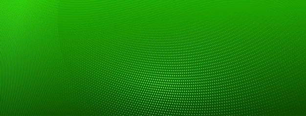 Fondo de semitono abstracto de pequeños puntos y líneas onduladas en colores verdes