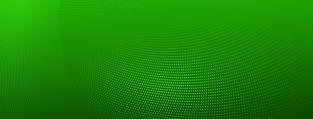 Fondo de semitono abstracto de pequeños puntos y líneas onduladas en colores verdes