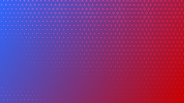 Fondo de semitono abstracto de pequeños símbolos en colores rojo y azul