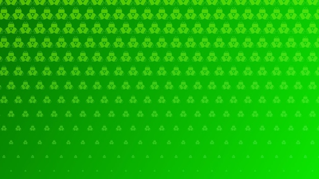 Fondo de semitono abstracto de pequeños símbolos en colores verdes