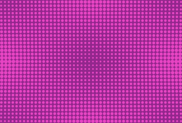 Fondo de semitono de arte pop. Fondo violeta cómico. Ilustración vectorial.