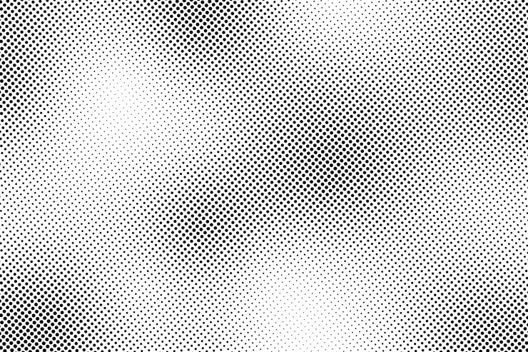 Vector fondo de semitono negro. lunares negros. patrones de medios tonos. fondo de semitono limpio moderno