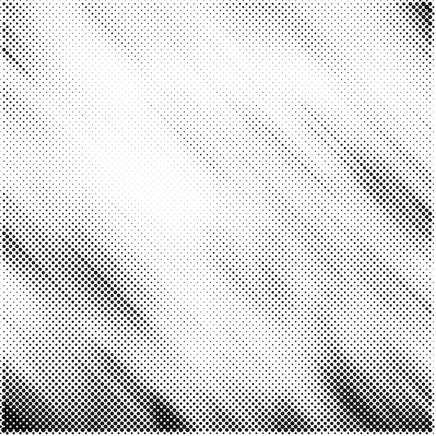 Fondo de semitono punteado en blanco y negro