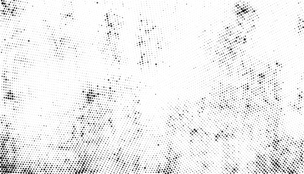 Fondo de semitono punteado en blanco y negro