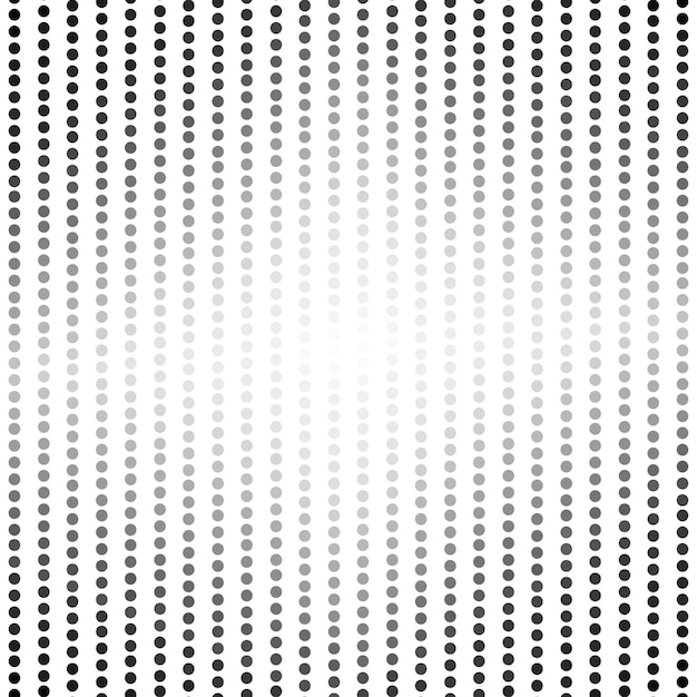 Fondo de semitono de puntos brillantes Textura en blanco y negro