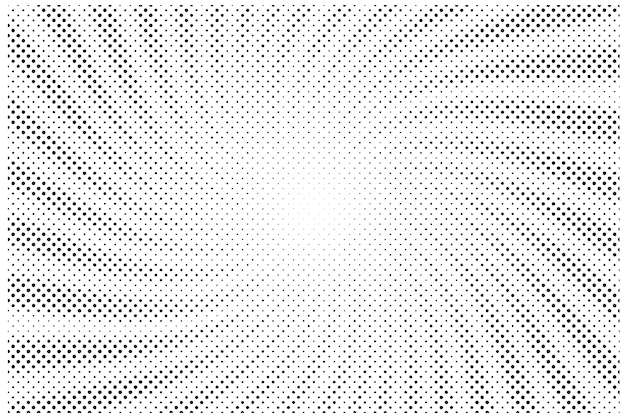 Fondo de semitono de rayos de sol Líneas de explosión de patrón cómico abstracto de remolino radial blanco y gris