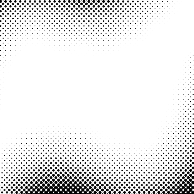 Vector fondo de semitono textura de arte pop de semitono cómico fondo de pantalla abstracto negro blanco textura ondulada retro