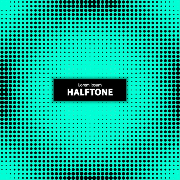 Fondo de semitono turquesa brillante con puntos negros