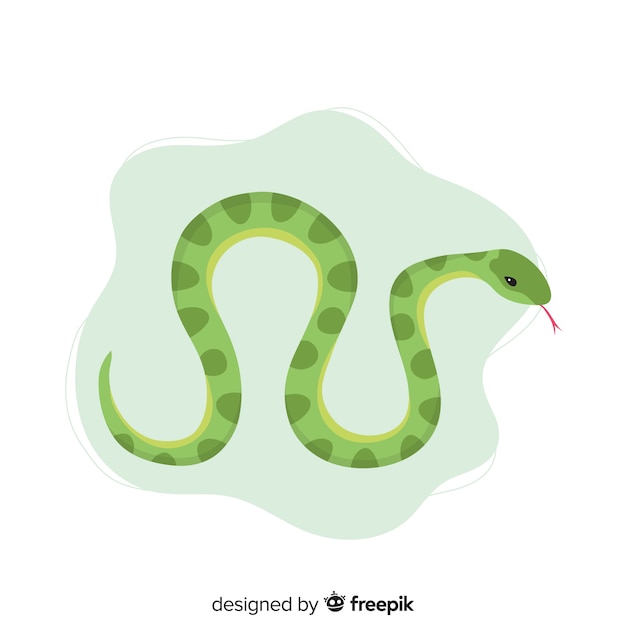 Fondo serpiente dibujada a mano