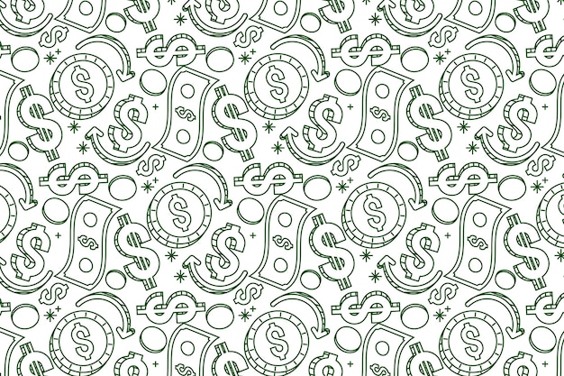 Fondo de signo de dólar