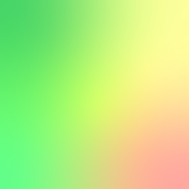 Fondo simple abstracto con gradiente complejo delicado verde brillante amarillo color melocotón cuadrado