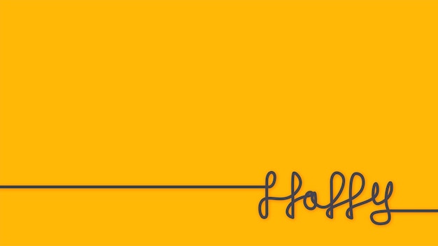 Fondo simple feliz en colores amarillos Ilustración de vector de fondo minimalista