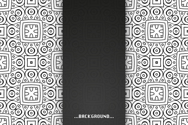 Fondo simple con formas étnicas.