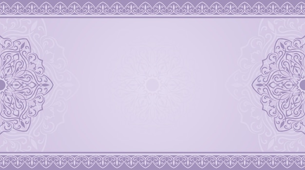 El fondo simple del mandala es de un color suave y hermoso.