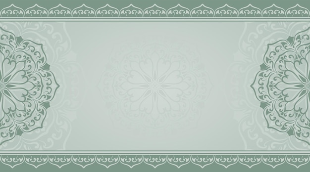 El fondo simple del mandala es de un color suave y hermoso.