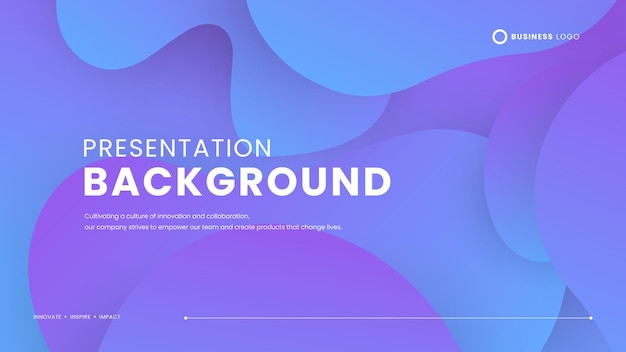 Fondo simple minimalista púrpura con formas onduladas y líquidas plantilla de fondo de presentación