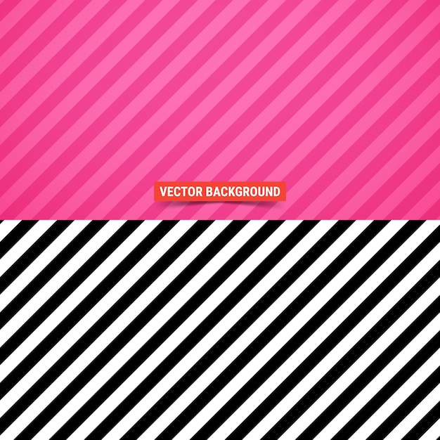 Fondo simple Patrón de rayas diagonales sobre fondo rosa Ilustración vectorial