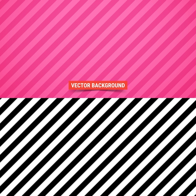 Vector fondo simple patrón de rayas diagonales sobre fondo rosa ilustración vectorial