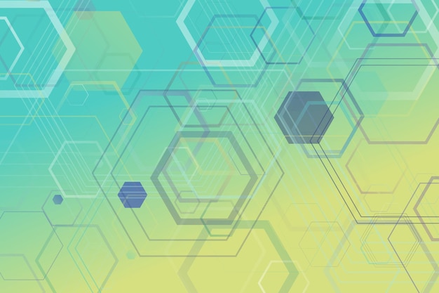 El fondo del sitio web de hexágono aleatorio geométrico abstracto moderno