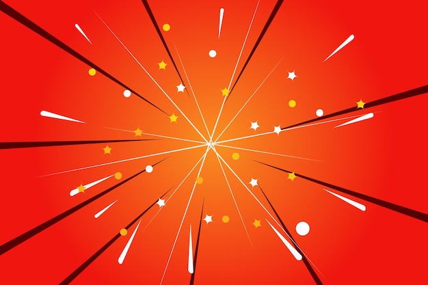 Fondo de sol rojo para el diseño gráfico de pancartas y carteles festivos