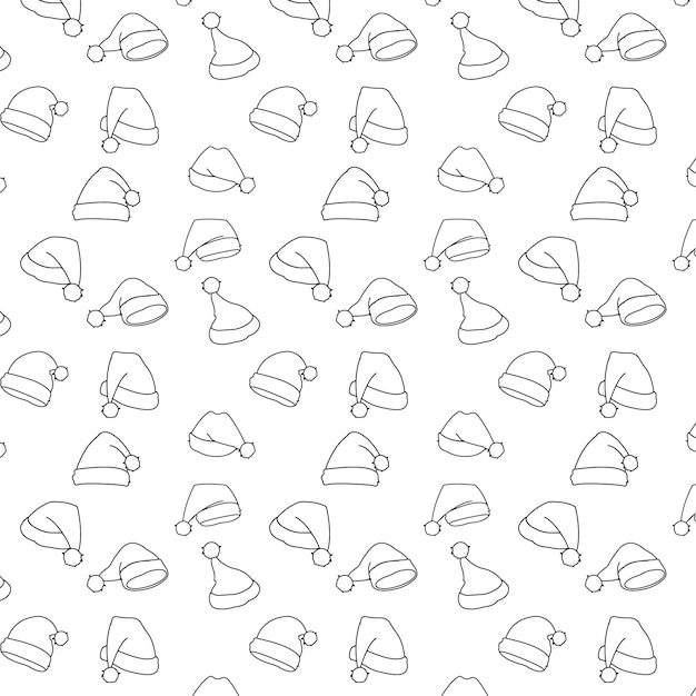 Fondo de sombrero navideño para decoración y diseño navideño