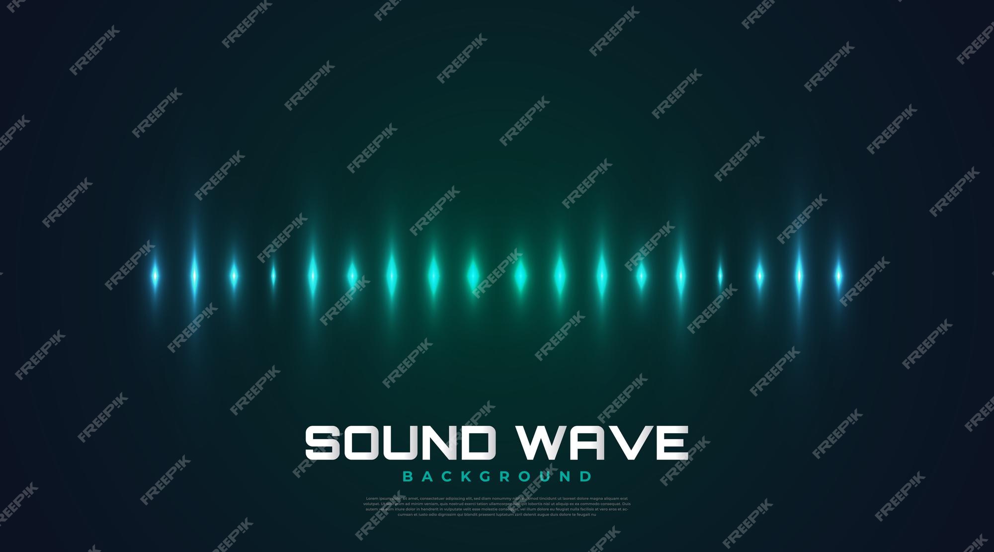 Fondo de sonido de espectro con ondas brillantes. diseño de ecualizador  para música, datos, ciencia y tecnología. fondo musical adecuado para  portada, presentación, pancarta o papel tapiz | Vector Premium