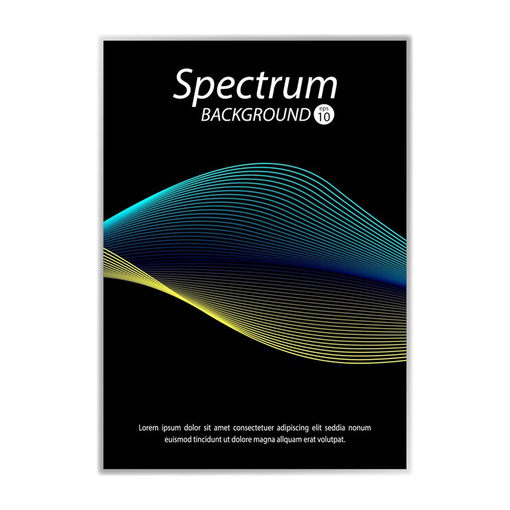 Vector fondo de spectrum flyer