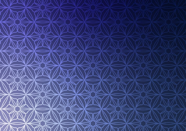 Fondo suave de patrón geométrico de flores azules