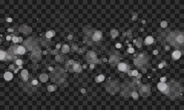 Fondo de superposición de bokeh de brillo vectorial