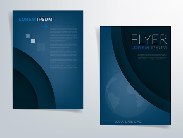 Fondo de superposición de línea de curva de vector gráfico azul para diseño de texto y mensaje