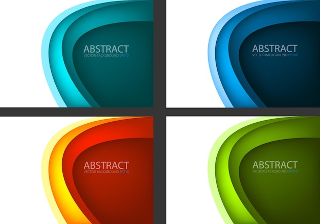 Fondo de superposición de línea de curva de vector gráfico colorido para diseño de texto y mensaje