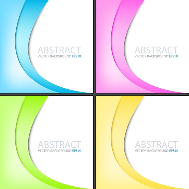 Fondo de superposición de línea de curva de vector gráfico colorido para diseño de texto y mensaje