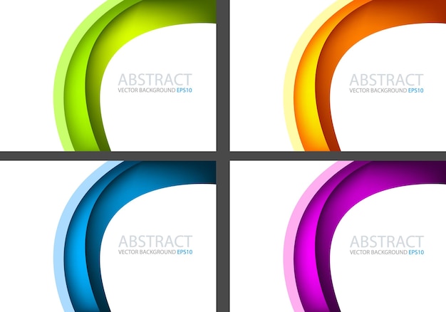 Fondo de superposición de línea de curva de vector gráfico colorido para diseño de texto y mensaje