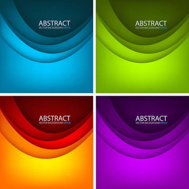 Fondo de superposición de línea de curva de vector gráfico colorido para diseño de texto y mensaje