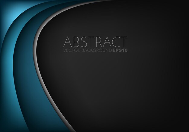 fondo de superposición de línea de curva de vector gráfico para diseño de texto y mensaje