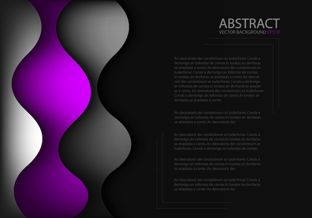fondo de superposición de línea de curva de vector gráfico para diseño de texto y mensaje