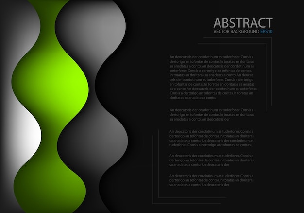 fondo de superposición de línea de curva de vector gráfico para diseño de texto y mensaje
