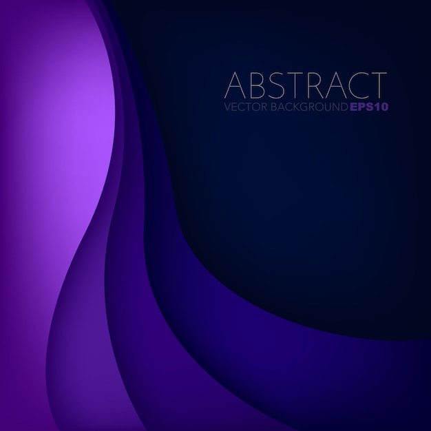 fondo de superposición de línea de curva de vector gráfico para diseño de texto y mensaje