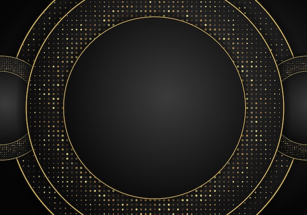 Fondo de superposición metálico oscuro abstracto. Fondo 3D abstracto de lujo con una combinación de polígonos luminosos en estilo 3D. Diseño gráfico brilla decoración de elementos de puntos.