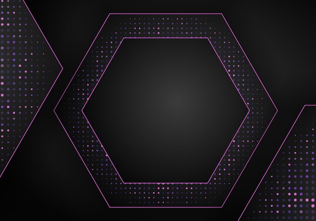 Fondo de superposición metálico oscuro abstracto. Fondo 3D abstracto de lujo con una combinación de polígonos luminosos en estilo 3D. Diseño gráfico brilla decoración de elementos de puntos.