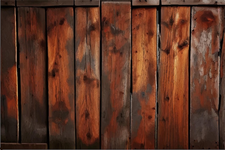 Vector fondo de tabla de madera rústica con textura desgastada fondo de tablas de madera viejas desgastadas