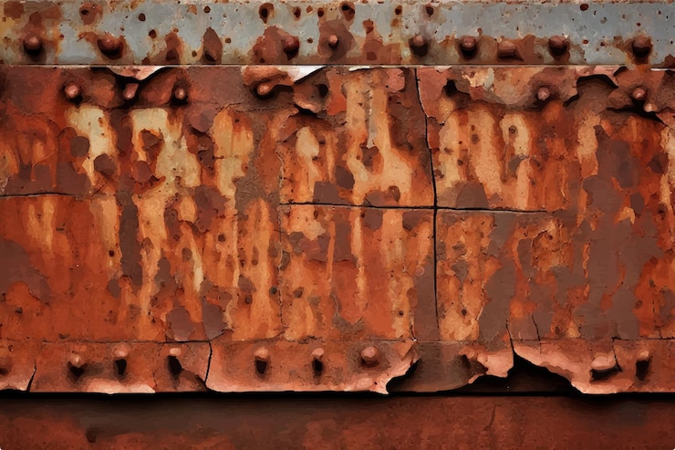 Vector fondo de tablas de madera rústica con textura desgastada fondo de tables de madera viejas y oxidadas