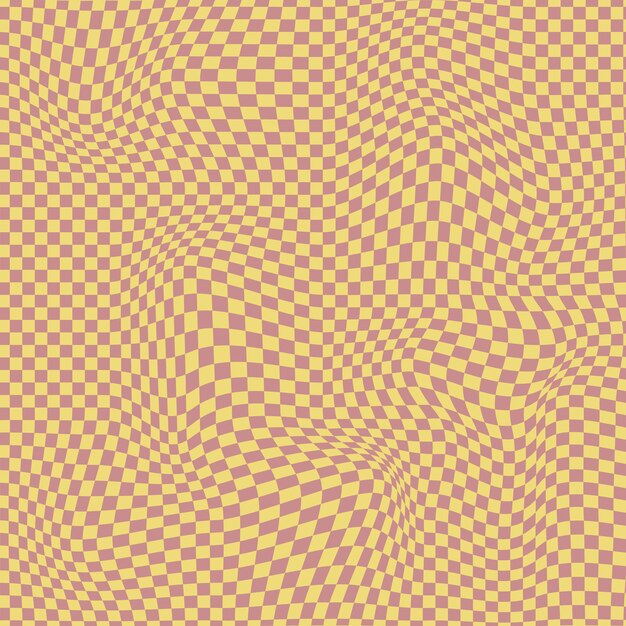 Un fondo de tablero de ajedrez psicodélico y maravilloso inspirado en los años 60 y 70. Perfecto para plantilla impresa.