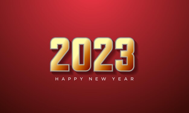 fondo de tarjeta clásica 2023 en rojo
