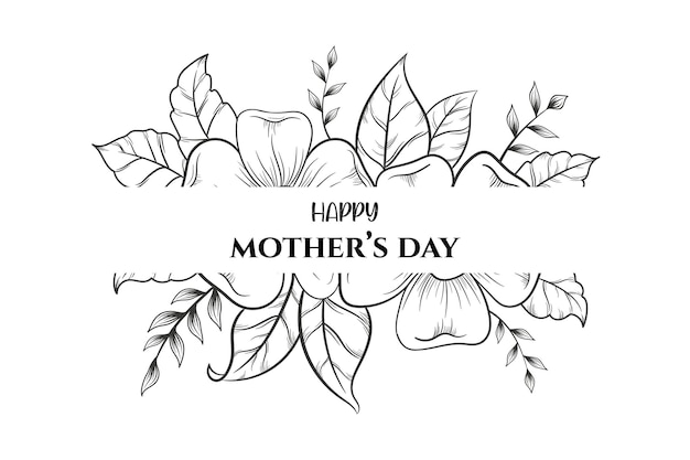 Fondo de tarjeta de felicitación de celebración de día de madres feliz