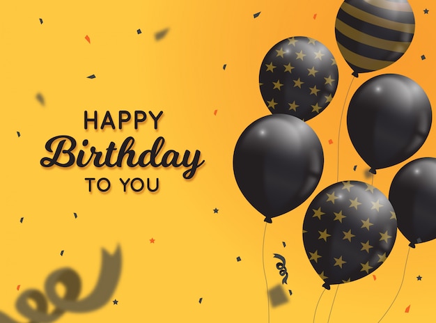 Fondo de tarjeta de felicitación de feliz cumpleaños