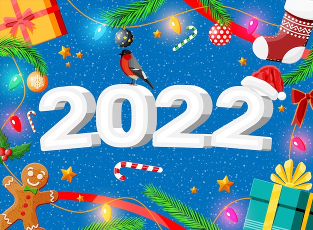 Fondo de tarjeta de felicitación de Navidad.
